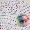 4pcs Assorted Colored Face Gem and Body Jewelry Rhinestone Stickers