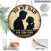 2D Flat 1pc, 8x8 In, Dad's Special Day Logo Aluminum Metal Logo - Perfect Gift for Birthday, Father's Day, and Thanksgiving | Suitable for Family