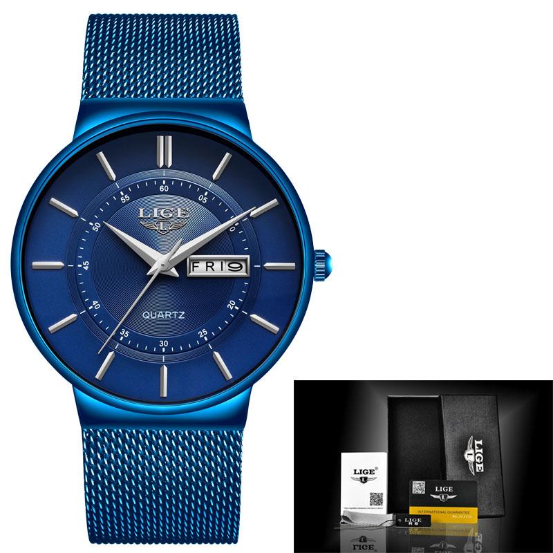 Damen Uhren LIGE Top Marke Luxus Datum Woche Zifferblatt Armband Damen Armbanduhr Weiblich Wasserdicht Quarz Uhr Relogios Feminino