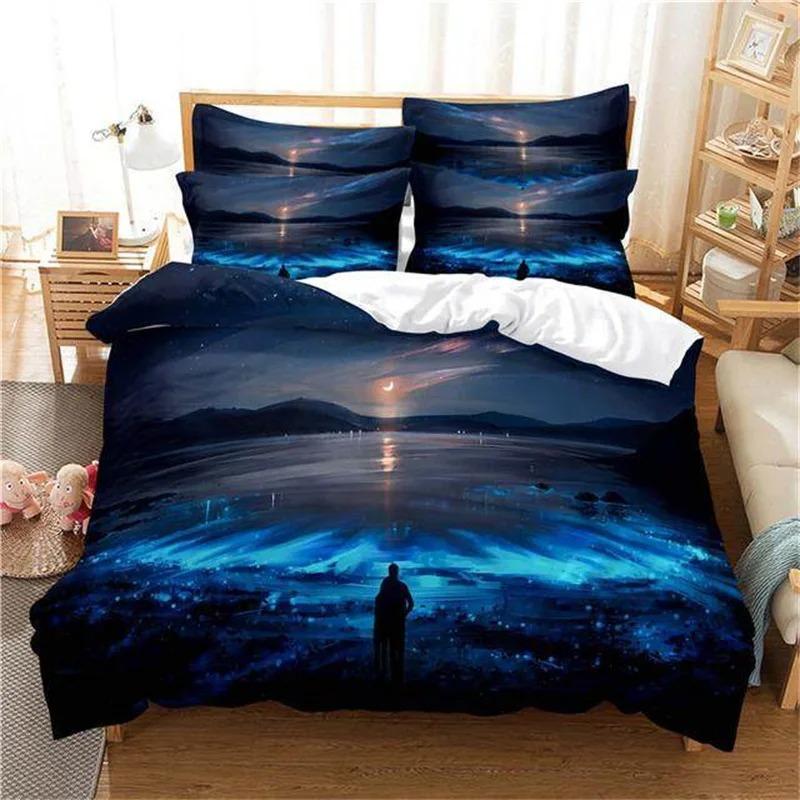 Beach Scenery Duvet Cover Summer Hawaii Landscape Bedding Set Twin Full King For Girl Boys M