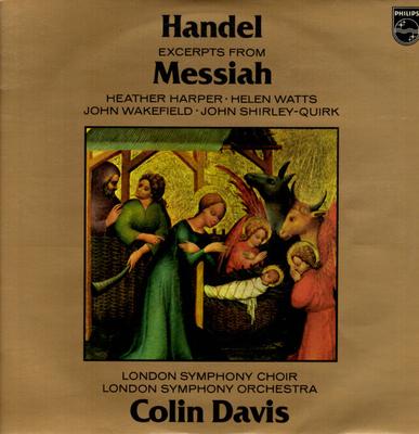 LP Record GEORG FRIEDRICH HÄNDEL : LONDON SYM - Excerpts From Messiah 6833144 Philips Netherland Classical Used