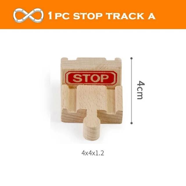 All Kinds Of Wooden Track Accessories Beech Wood Railway Train Track Connector Toys Fit For All Brands Wood Tracks Toys For Kids