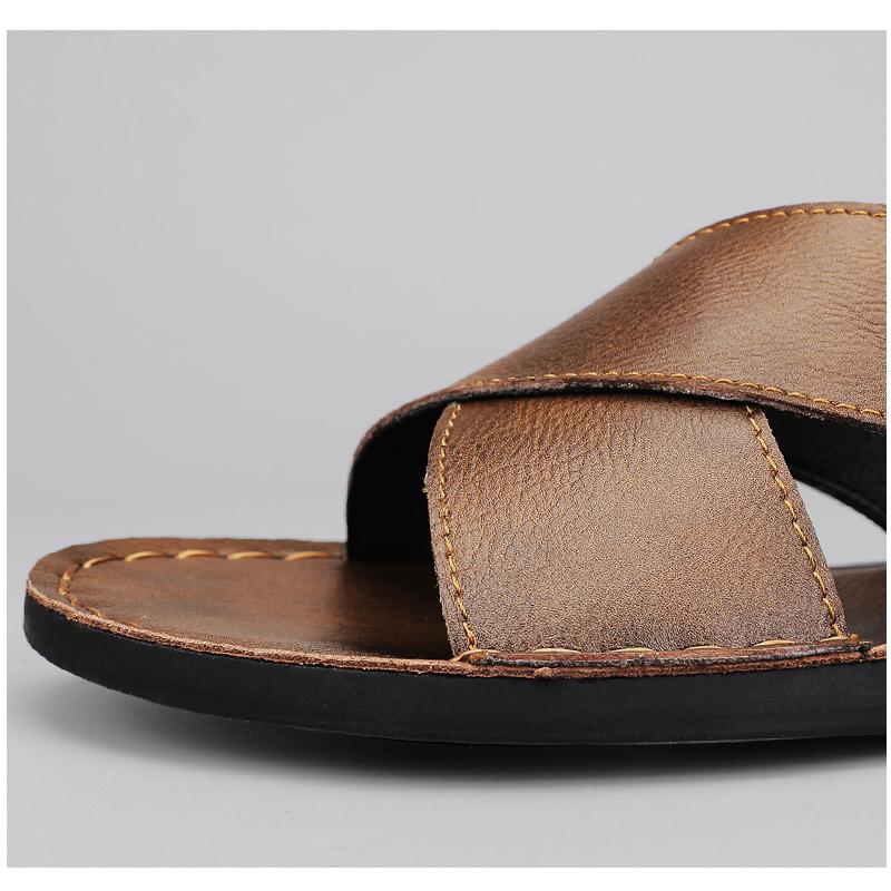 Sandales Homme Été Chaussures Homme Jeune Chaussures de Plage Légères Respirantes Pantoufles Sandale Homme Basse Chaussures Homme