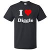 I Love Diggle T Shirt I Heart Diggle Tee