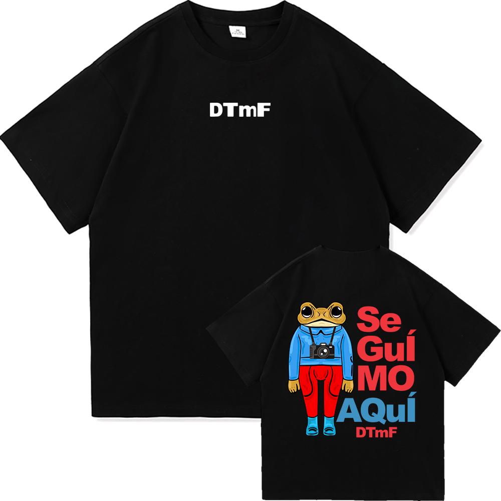 

DTMF Debí Tirar Más Fotos Bad Bunny T Shirt Fashion Men Vintage Funny Frog Tshirt Unisex DeBÍ TiRAR MáS FOToS Cotton Tees Shirts S
