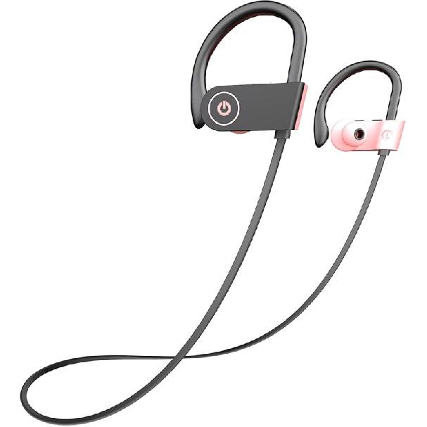 Boean Bluetooth Headphones Wireless Earbuds Bluetooth 5.3 Running Headphones IPX7 Waterproof Earphones with 16 Hrs Playtime Stereo Sound Isolation
