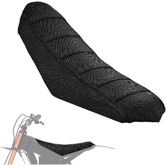 Electric Dirt Bike Seat Cover for Tutti Soleil 01,Black Stripe Non-Slip Motorcycle Cushion Cover for Tuttio Soleil01-Black