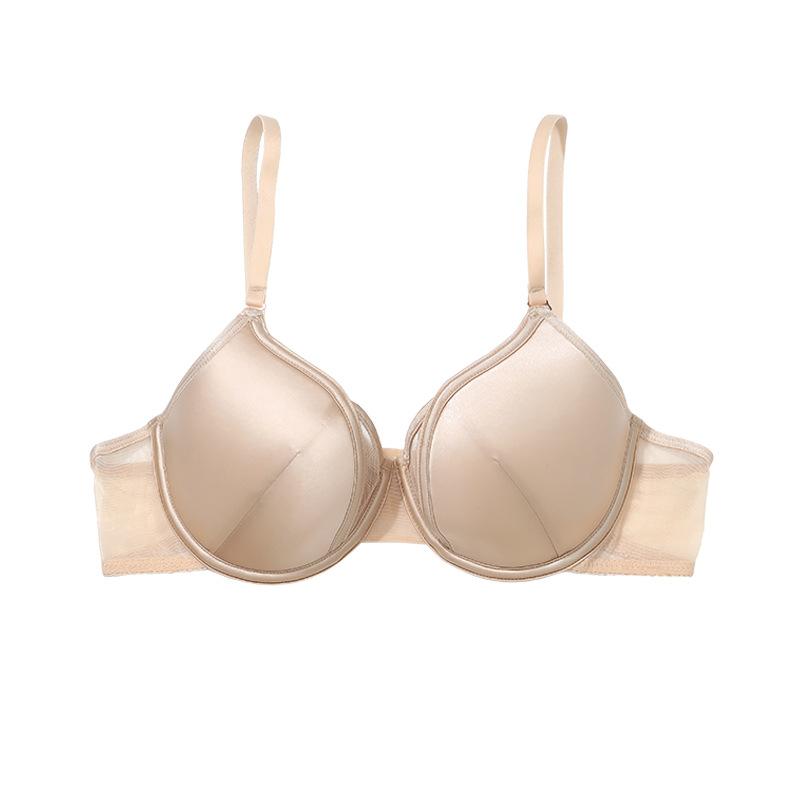 Francouzské Sexy Prádlo Malá Prsa Nevyplněný Košíček Push-up Podpůrná Podprsenka Letní Ultra-tenká Podprsenka
