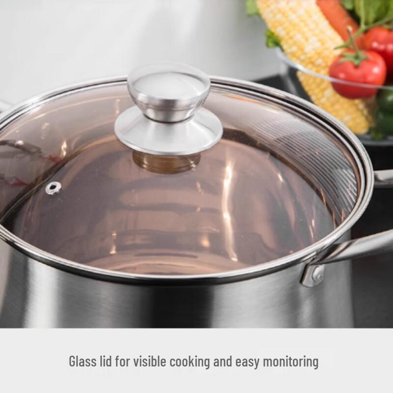 SULE Thickened Stainless Steel 26cm Stock Pot