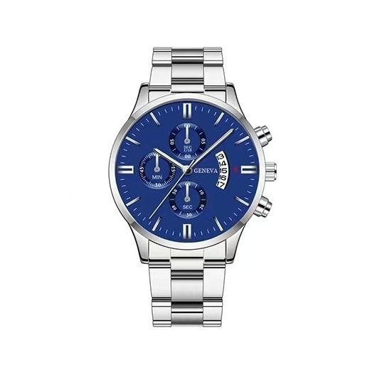Source A Large Number Of Three-Eye Six-Pin Calendar Steel Belt Men'S Watch