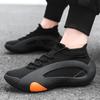 New shoes men's flying woven breathable socks shoes soft sole non-slip fashion versatile street sports casual shoes