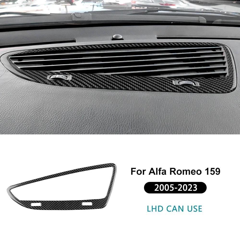Real Soft Carbon Fiber Sticker LHD RHD Car Trument Air Outlet Frame For Alfa Romeo 159 2005-2018