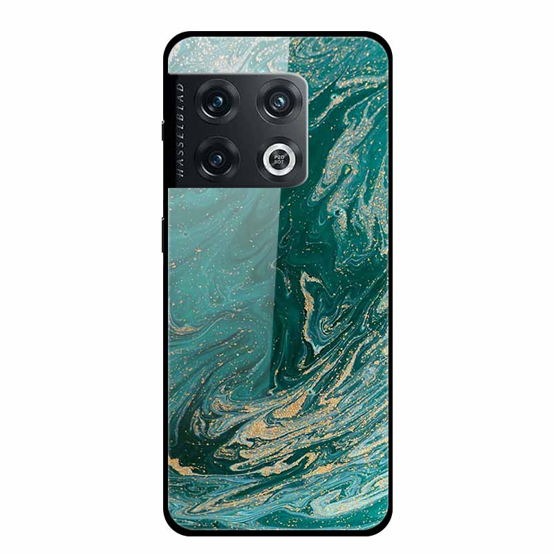 For OnePlus 10 Pro Case Marble Tempered Glass Back Cover Hard Case For OnePlus 10 Pro Shockproof Fundas NE2210 Protective Coque