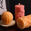 Cylindrical Mold Embossed Candle Mold Silicone Mold Round For Proposal Wedding Crafts