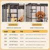 Foldable Metal Dog & Cat Cage for Home, Indoor/Outdoor, Car or Rescue Use