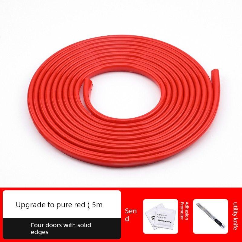 

Suitable for Mercedes-Benz Door Anti-Collision Strips E-Class Car Anti-Collision Strips Glc300L/E300L Mercedes-Benz C-Class Gla200 Four-Door Side Red 5m