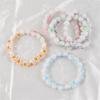 B104 2026 Cute Simple Cartoon Cat Paw Exquisite Acrylic Bead Bracelet Fashionable Casual Resin Bracelet Daily Daily Accessory