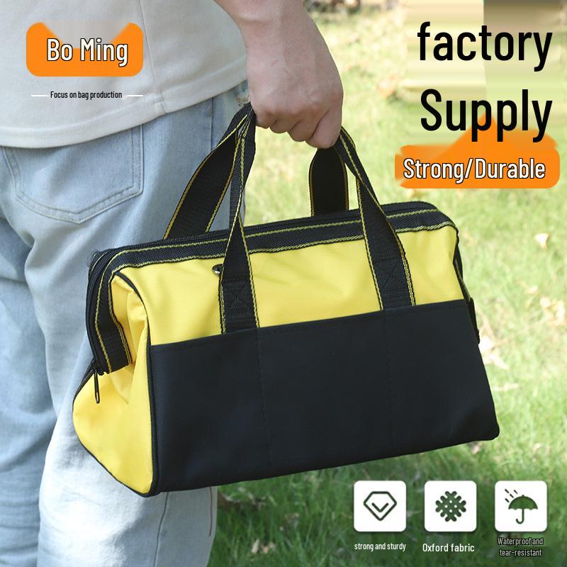 

Oxford Cloth Tool Bag - 12/14/16 inch Electrician & Hardware Handbag Storage 12 inch Blue without Shoulder Strap