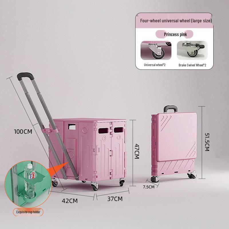 Kompaktní skládací nákupní vozík na schody a pro doručování