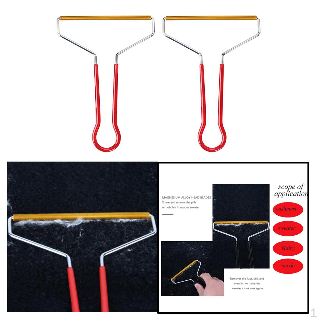 

2 Pcs Portable Remover Pet Clothes Shaver