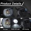LED Fog Lamp For Toyota Yaris Vitz 2003 2004 2005 2006 Fog Lamps Car Front Bumper Foglights with Frame Covers Wires Relay 12V