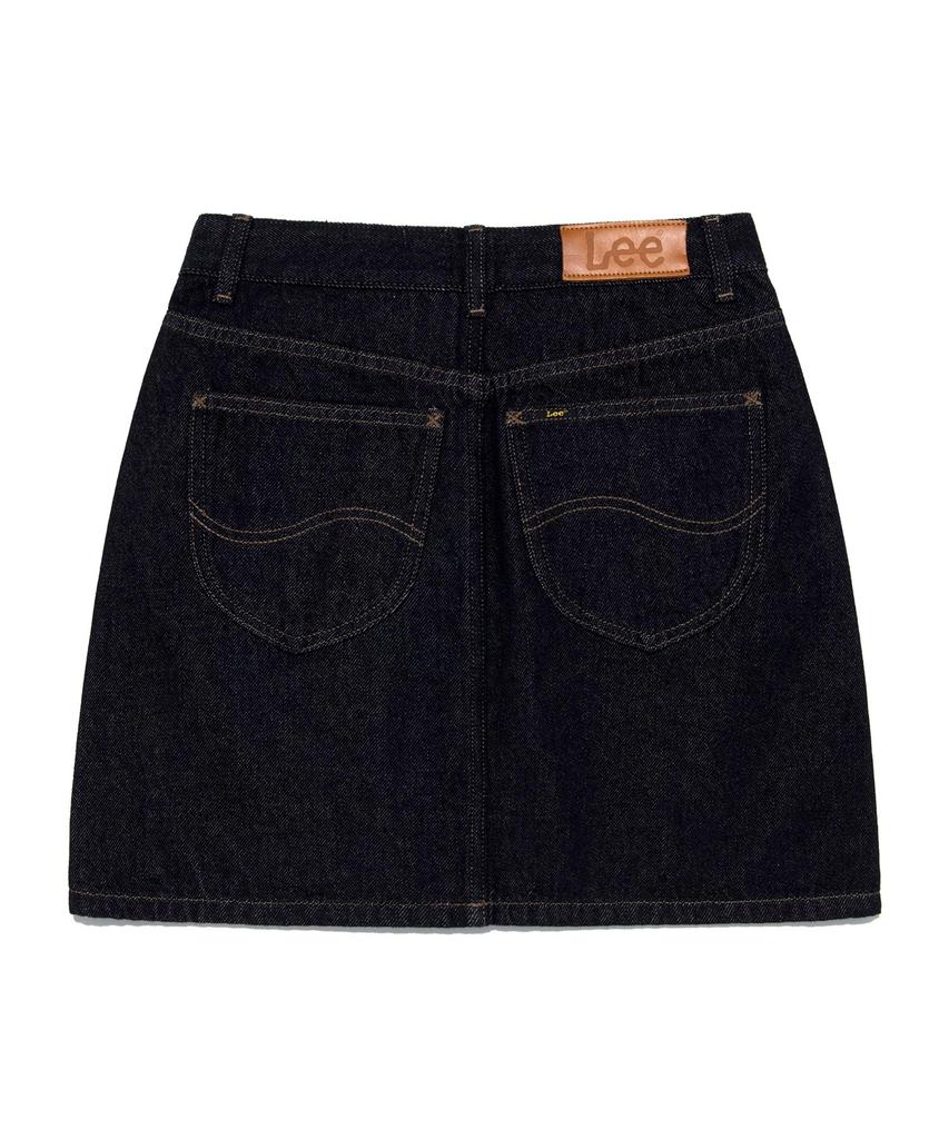 Lee Denim Mini Skirt Indigo Raw