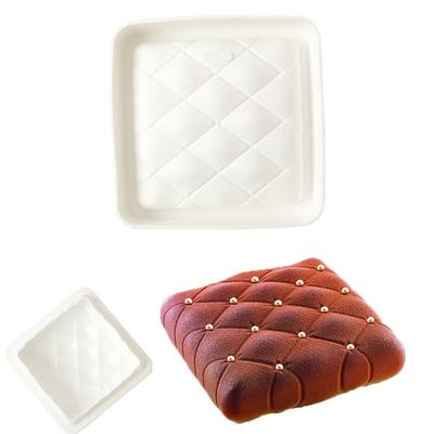 Square Pillow Needle Head White Mousse Cake Silicone Mold Glaze Cake Mold Starry Mirror Cake Baking Tray