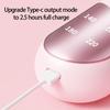 Small Travel Friendly Straightening Brush With MCH Ceramic Heating Technology And USB C Charging