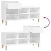 Shoe Rack White 102 x 36 x 60 cm Engineered Wood