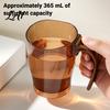 Inverted Draining Mouthwash Cup Clear Toothbrush with Handle Plastic Holder Easy Clean Wide Mouth Tumbler Storage Slot Modern Bathroom Accessory for