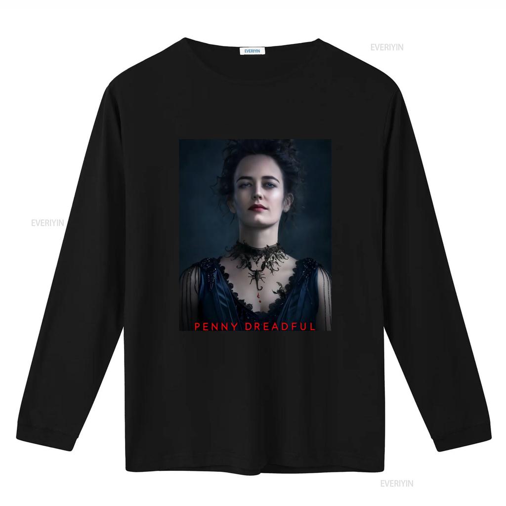 Penny Dreadful Vanessa Womens T Shirt Gothic Style with Scorpion and Blood Drop Print vintage Washed Stylish graphic Versatile