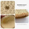 Min standard woven breathable straw hat women's travel sunscreen bucket hat showing face small beach vacation sun hat
