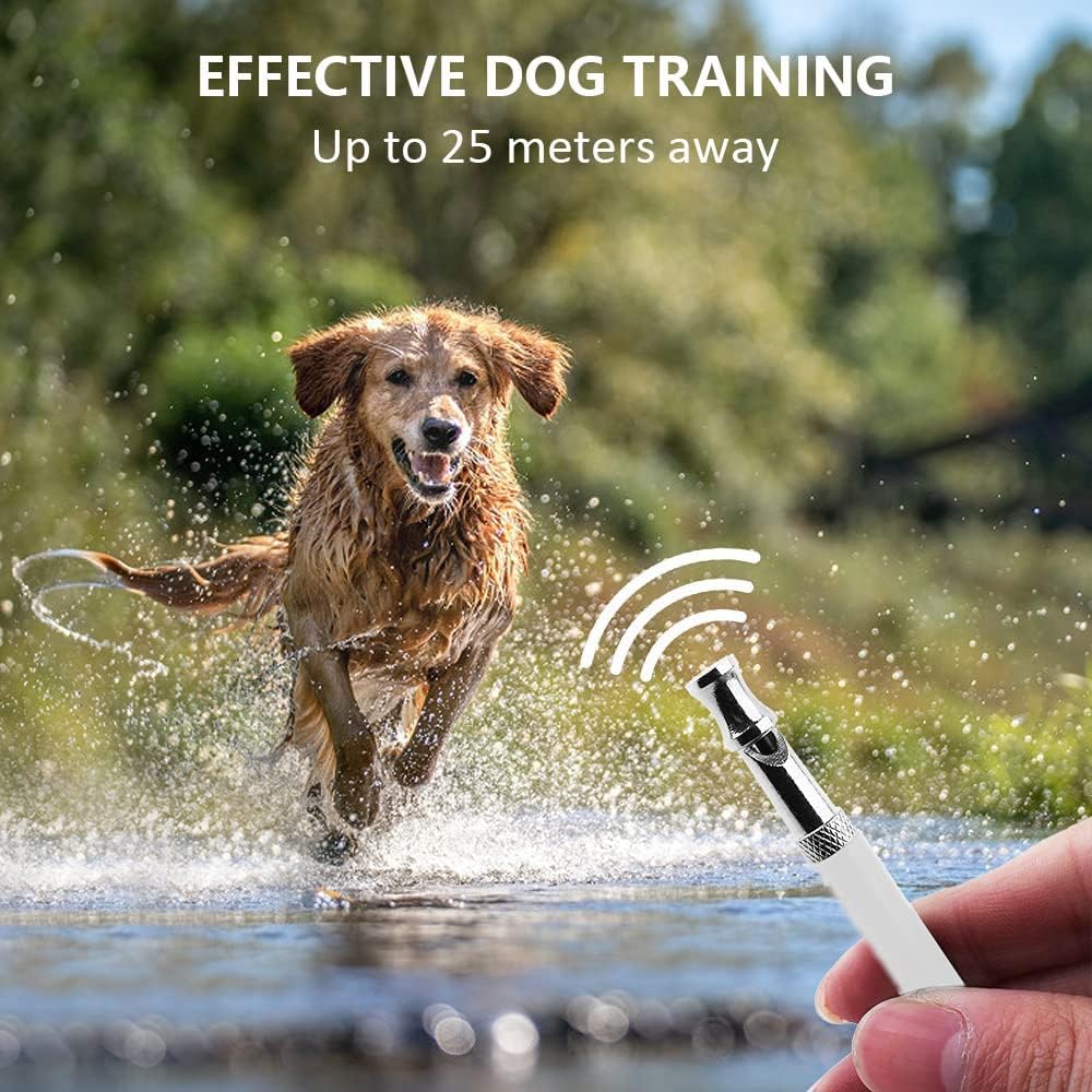 PILONG Dog Whistle, 2023 New 2PCS Ultrasonic Dog Whistle To Stop Barking Neighbors Dog, Professional Adjustable Silent Dog Whistle Training Tools for
