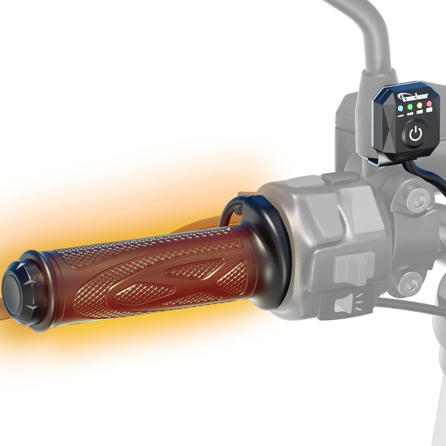 

Kaedear Grip Heater KDR-GH3S (Separate Controller) – 22.2 mm Universal, Fits 115–130 mm, 10–45 W, IP67