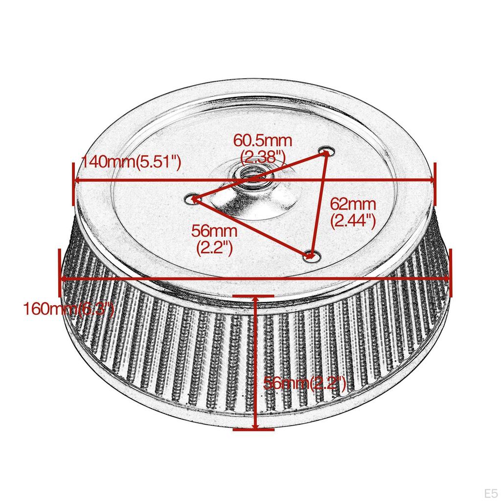 Motorrad Luftfilter 29442-99C Ersatz für Harley Softail 2000-2015