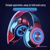 2025 Luminous Wireless Over-Ear Bluetooth Headphones with Heavy Bass and Large Earcups for Boys, Ideal for Running.