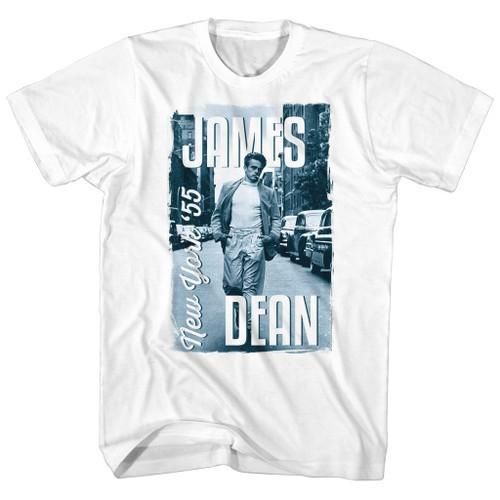 James Dean James Dean  55 White Adult T-Shirt Unisex T-Shirt XXL