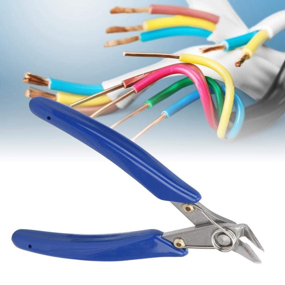 Streamlined Handle Electronic Diagonal Pliers PVC Handle Stainless Steel Wire Cutter  Electronics