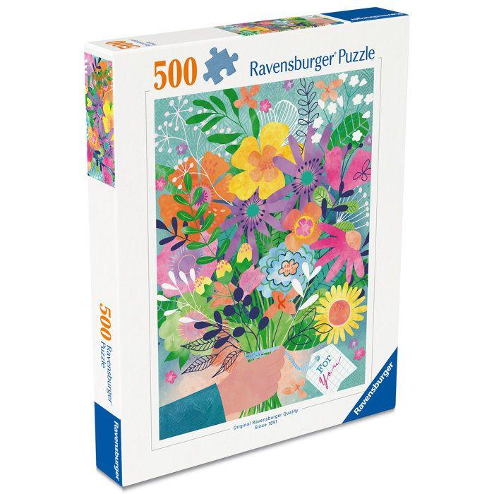 Ravensburger - Puzzle 500 pièces - Saint-Valentin en fleurs - dès 12 ans - Puzzle de qualité supérieure - 12001795