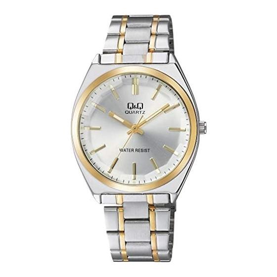 

[Citizen Q&Q] Watch Analog Waterproof Metal Band QB78-401 Men s Silver