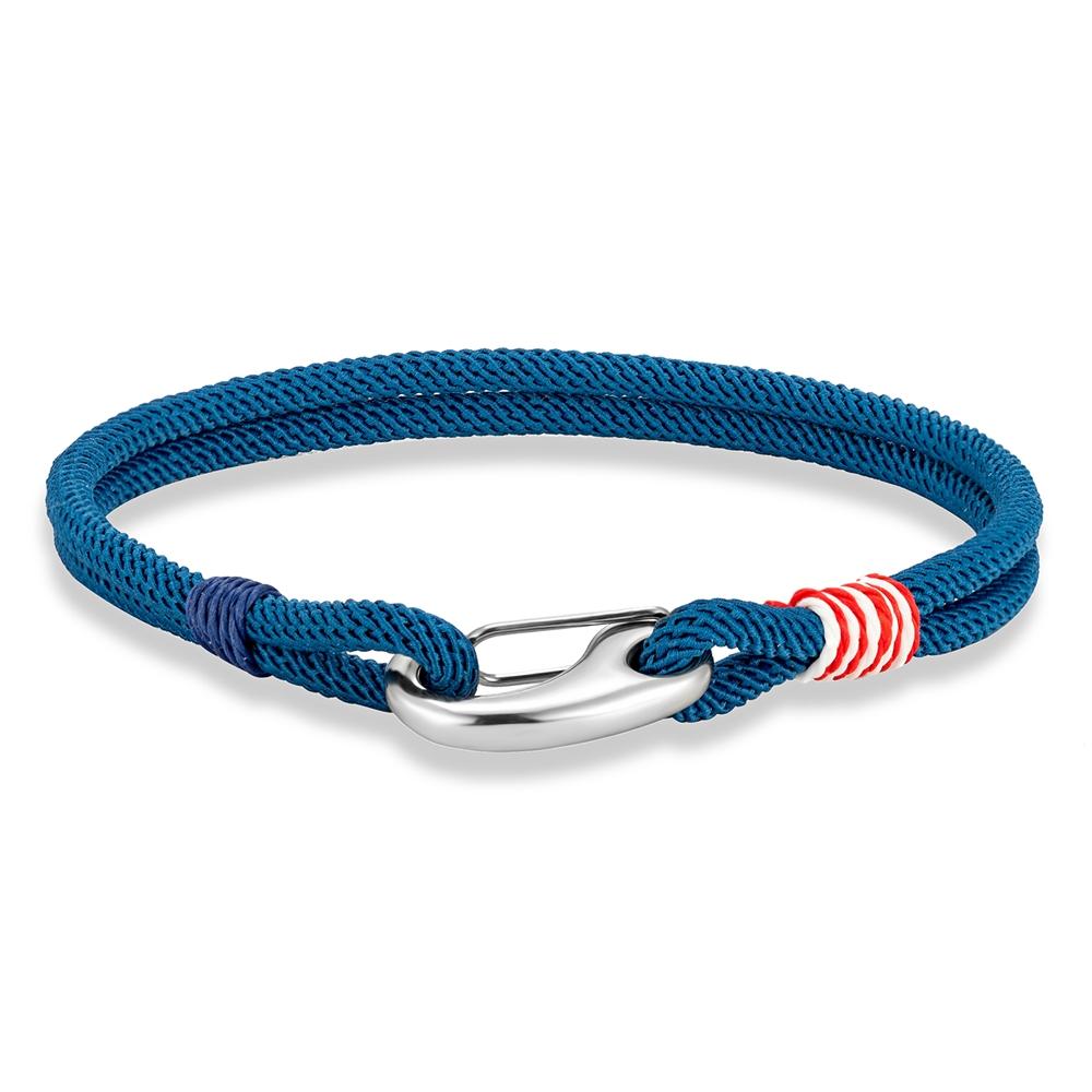 Edelstahl Hummer Federverschluss Doppelfaden Geflochtenes Seil Armband für Männer Frauen Paar Schmuck Geschenke