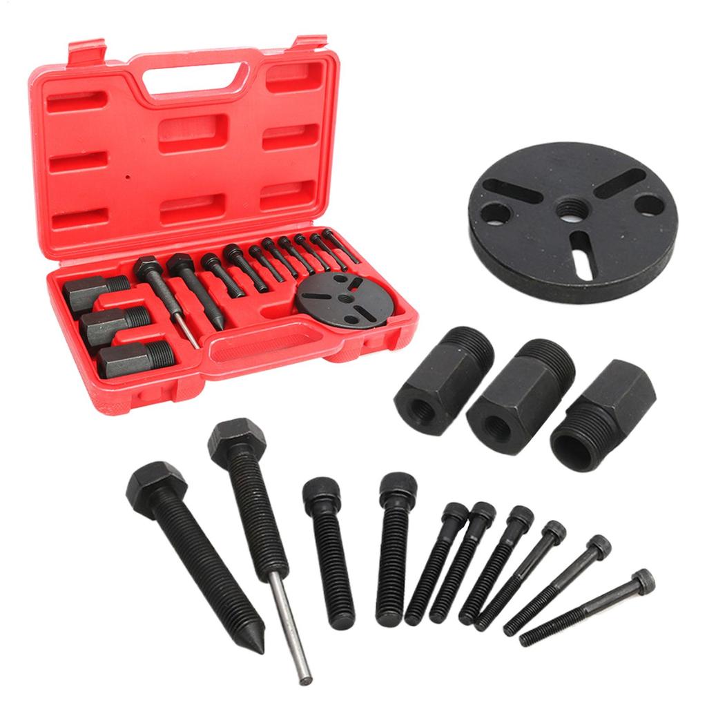 Air Conditioning Clutch Removal Tool AC Compressor Remover Installer Puller 14 Pcs Car AC Repair Kits For Automative Vehicle Car