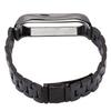 Smartwatch Armband Edelstahl Anti-Verlust mit Doppelschnalle Faltschließe für Mi Band 6Schwarz