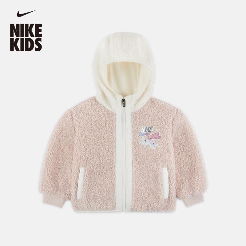 NIKE Infant Toddler Faux Shearling Hooded Jacket IQ9936 L