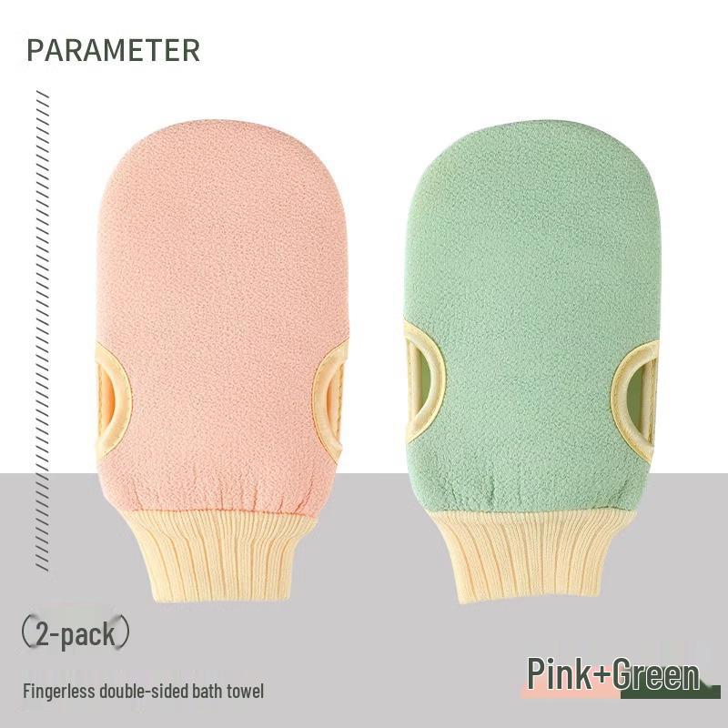 Dual-Sided Exfoliating Towel Gloves for Adults – Strong Decontamination with Fine Sand for Deep Clean, Perfect for Back and Body.