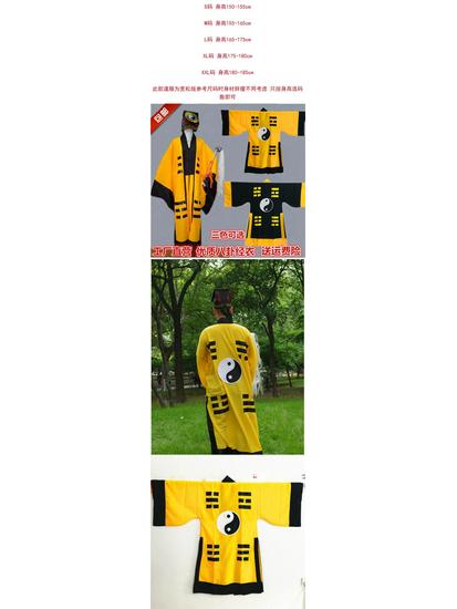 Taoist Long Robe Set - Ancient Wuxia Costume, Tai Chi, Bagua Sutra Attire Inspired by Lam Ching-ying