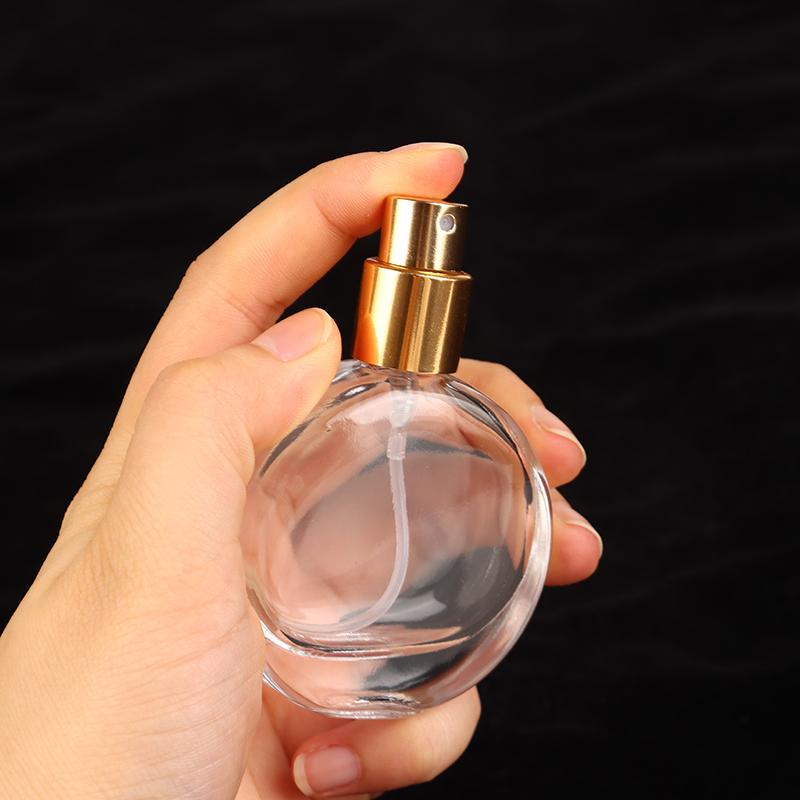 25Ml Glass Perfume Bottle Transparent Mist Spray Bottle Empty Perfume Vial Cosmetic Container For Travel