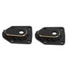 2PCS RC Steering Knuckle Portal Covers Brass Outer Portal Drive Housing Cover for Axial 118 UTB18