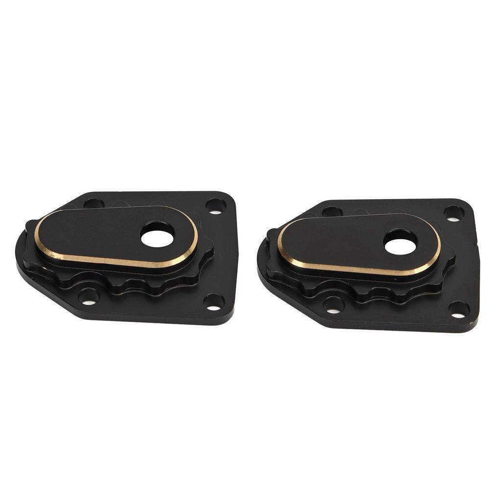 2PCS RC Steering Knuckle Portal Covers Brass Outer Portal Drive Housing Cover for Axial 118 UTB18