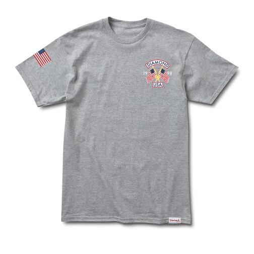 DIAMOND Skateboard T-Shirt USA HEATHER SS Size M